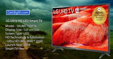 LG 127cm (50 inch) Ultra HD (4K) LED Smart TV (50UM7700PTA)