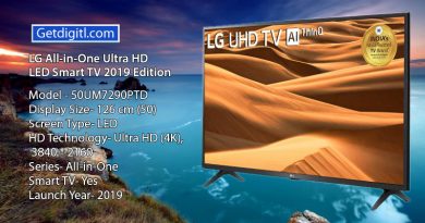 LG All-in-One 126cm (50 inch) Ultra HD (4K) LED Smart TV 2019 Edition (50UM7290PTD